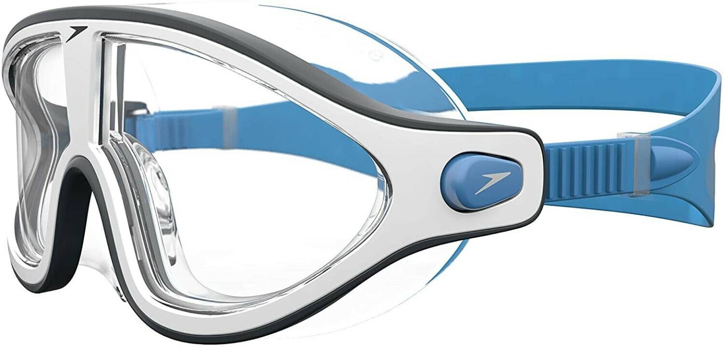 Accessori nuoto sportland Speedo Biofse Rift Mask Goggles bondi blue white clear